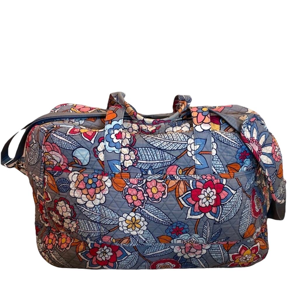 Vera Bradley Grand Traveler Weekender Duffle Bag Tropical Evening